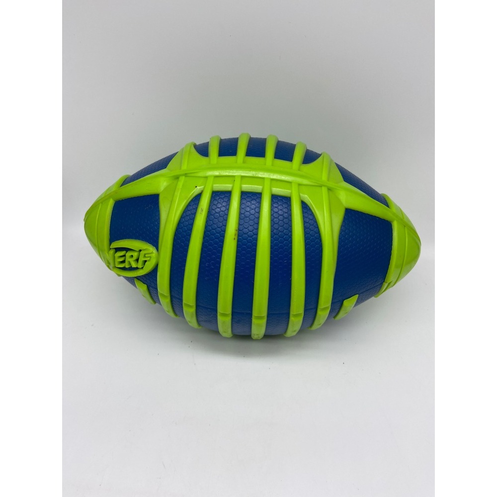 Nerf Sports Weather Blitz Football Blue Neon Green Foam Toy Ball C-244C 70371